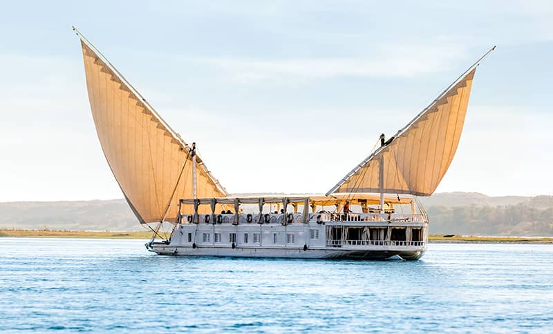 8 days luxury dahabiya nile cruise and cairo vacation package