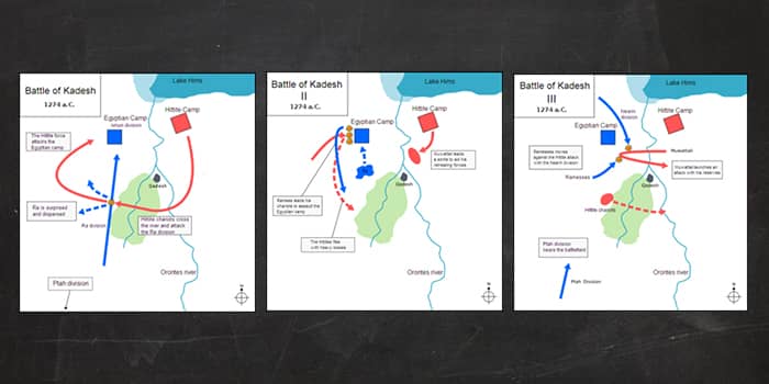 battle of kadesh map
