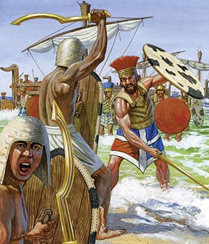 ancient egyptians vs sea people